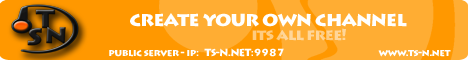 &raquo;&brvbar;TSN&brvbar;&laquo; Wir sponsoren TeamSpeak3-Channel und auch TeamSpeak3-Server